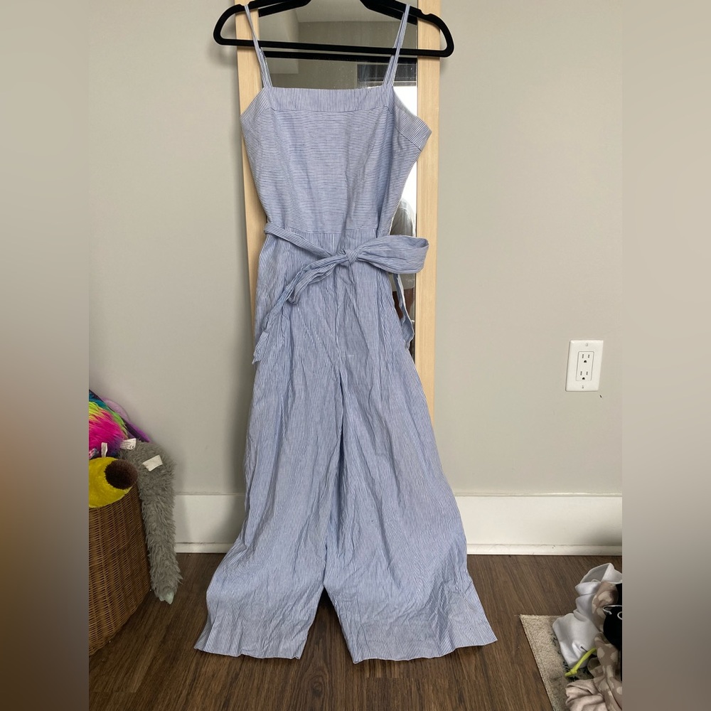 Banana Republic seersucker jumpsuit